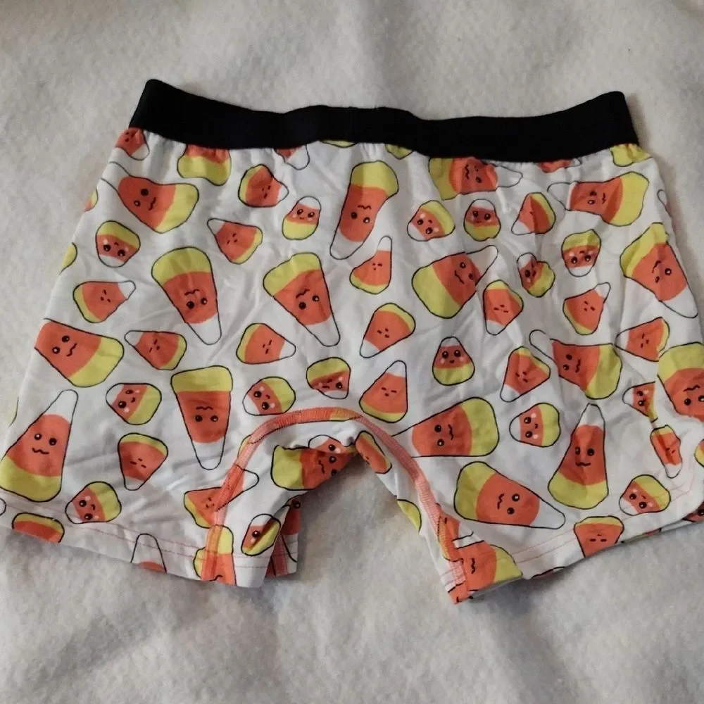 MeUndies Fun Candy Corn Print Boxer Briefs Size Small